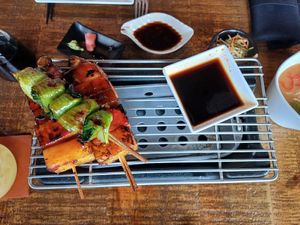 Yakitori grilled tofu at Hero Restaurant  in Nairobi