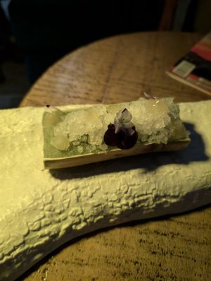 I am Kane (sugar cane sorbet) at Hero Restaurant  in Nairobi