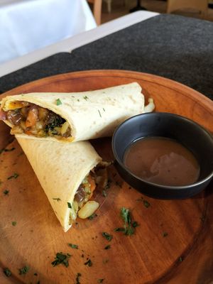Veganer Wrap at Taste of Ceylon in Goch