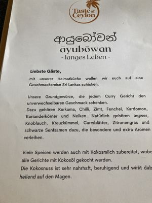   at Taste of Ceylon in Goch