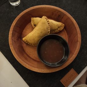 Samosas (4.80 €) at Taste of Ceylon in Goch