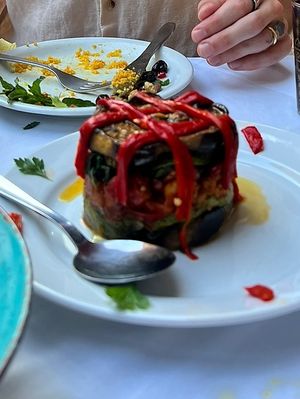 Moussaka without bechamel   at The Well of the Turk in Crete