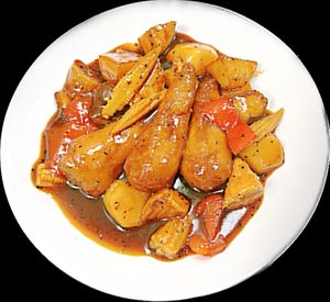 Black Pepper Vegan Drumstick at Cisu Vegan House in Hanover