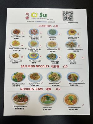 Love the visual menu they offer  at Cisu Vegan House in Hanover