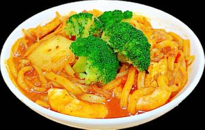 Korean Style Udon Noodles at Cisu Vegan House in Hanover