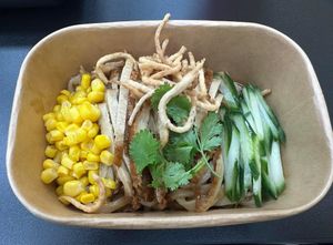 Dan Dan Mein (with thick noodles)   at Cisu Vegan House in Hanover