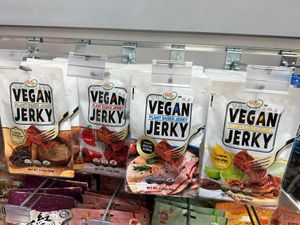 Delicious vegan jerky available for purchase   at Cisu Vegan House in Hanover