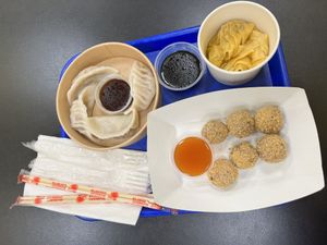 Assorted starters   at Cisu Vegan House in Hanover