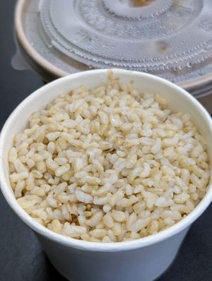 Brown rice at Cisu Vegan House in Hanover