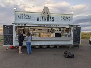 Alandas food truck at Alandas in Longniddry