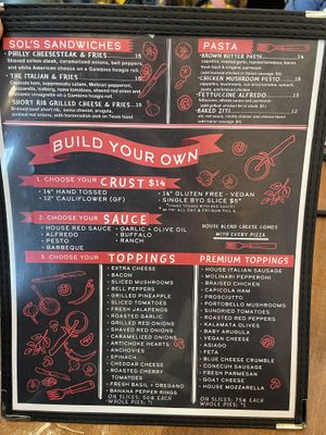 Menu  at Slice Pizza & Brewhouse in Vestavia Hills