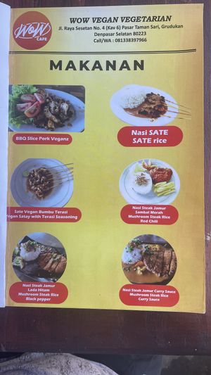   at WOW Vegan Food in Denpasar