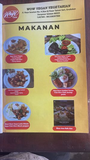   at WOW Vegan Food in Denpasar