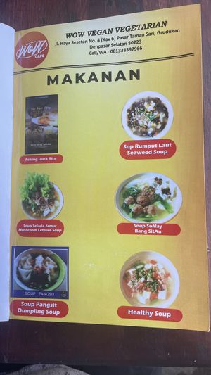   at WOW Vegan Food in Denpasar