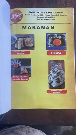   at WOW Vegan Food in Denpasar