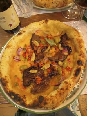 Pizza Calabria at Pizzium   in Turin