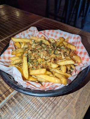 Vegan poutine at Dirty Blondes in Blackpool