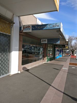 Outdoor view of Just Planet, on a main street in Sunbury at Just Planet in Sunbury
