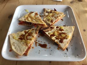 Mixed vegetable piadina  at Just Planet in Sunbury