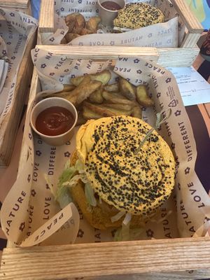 Funny crispy burger  at Flower Burger - I Gigli in Campi Bisenzio