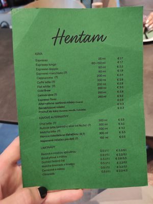  at Hentam Bistro in Bratislava