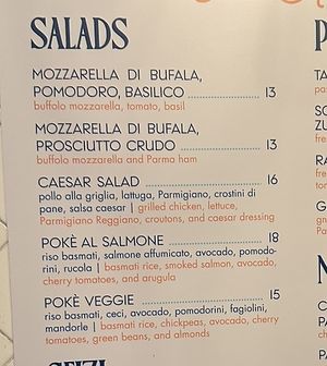 Poke veggie is vegan  at Collina Positano Bakery in Positano