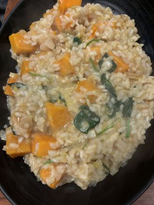 Pumpkin risotto   at Jojoes in Bendigo