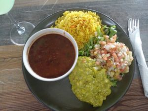Vegan bowl at Cilantro in St Georges