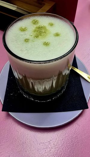 Vanilla matcha latte at La Fabrique  in Roermond