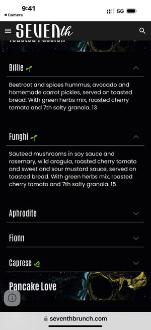 Vegan Options (2) at Seventh Brunch - Liberdade in Lisbon