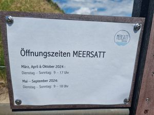 Opening hours at MEERSATT - Café & Bar in Sankt Peter-ording