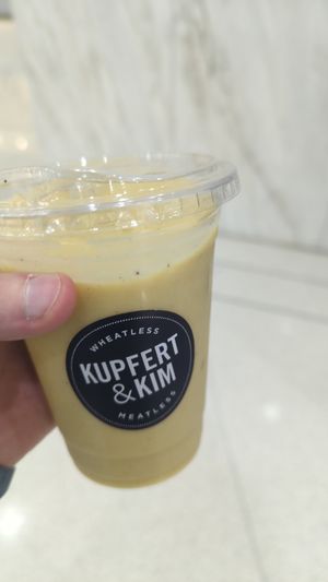 Golden mango smoothie at Kupfert & Kim - Financial District in Toronto