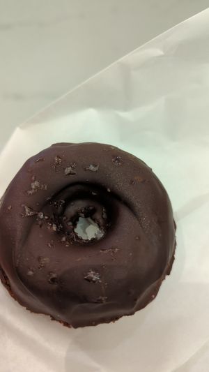 Chocolate donut at Kupfert & Kim - Financial District in Toronto