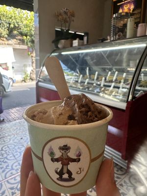 Chocolate Chaga  & Chai   at Gelato Jedi in Ubud