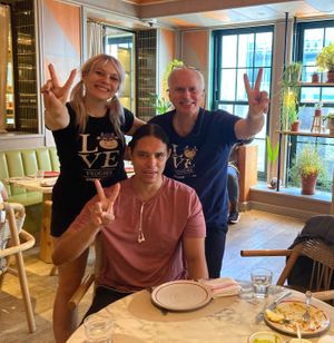 Me and AnitaDollar (HC ambassador from Osaka) and VeganEdge1111 at abcV - Tin Building - temporarily closed in New York City