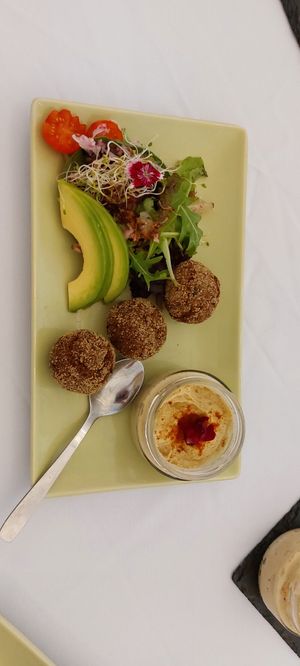 Falafel at Happy Herbivore in Cuevas Del Almanzora