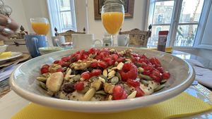 Breakfast  at Happy Herbivore in Cuevas Del Almanzora