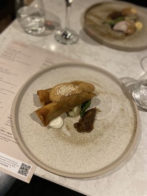 Jackfruit spring roll  at Six by Nico - Leeds in Leeds