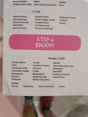 Build your own at Bueno Gelato in Poole