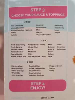 Build your own b at Bueno Gelato in Poole