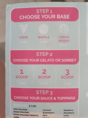 Build your own at Bueno Gelato in Poole