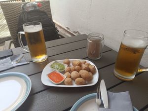 Papas arrugadas con mojo at Restaurante El Patio de Enmedio in Gran Canaria