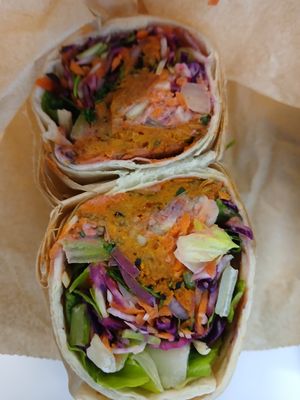 Sweet potato wrap at Spicer + Cole - Finzels Reach in Bristol