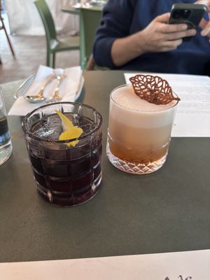 ube drink and coconut holiday drink   at Kaya in Orlando