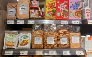 meat alternatives at Reformhaus Maier in Heilbronn