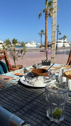 An empty dish!  at Nubian Sky in Hurghada
