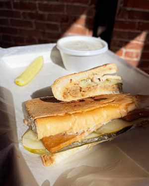 Cuban (no chz; add mayo)  at Vegan Deli and Butcher in St Louis