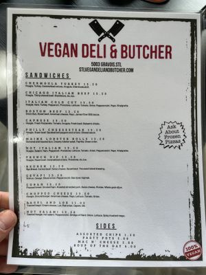   at Vegan Deli and Butcher in St Louis