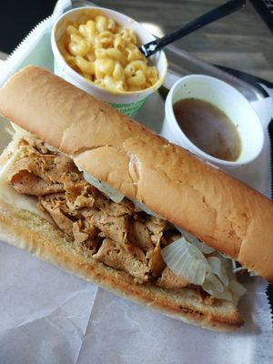 French Dip & Mac and Cheese at Vegan Deli and Butcher in St Louis