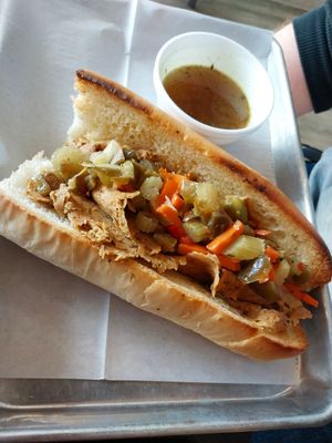 Italian Beef at Vegan Deli and Butcher in St Louis